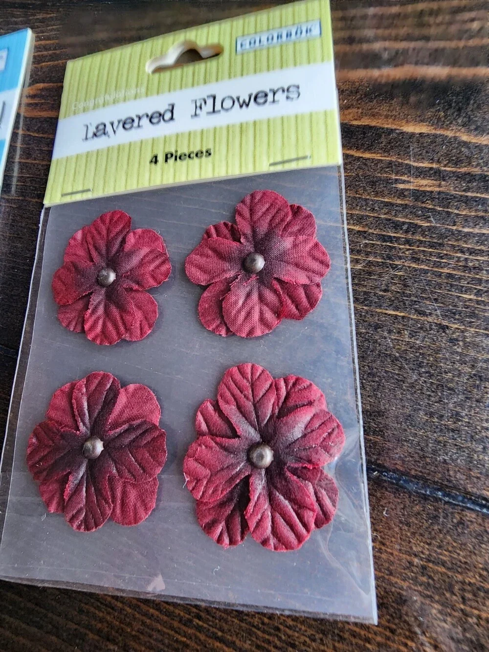 Scrapbooking Lot - Layered Flowers x2 & Mini Page Kit Colorbok NEW Retired #18